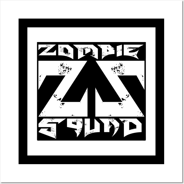 Zombie Squad ZS Blade (White) Wall Art by Zombie Squad Clothing